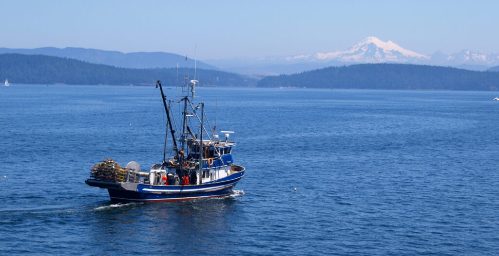Fishing Boat in San Juan Islands, Pacific Northwest